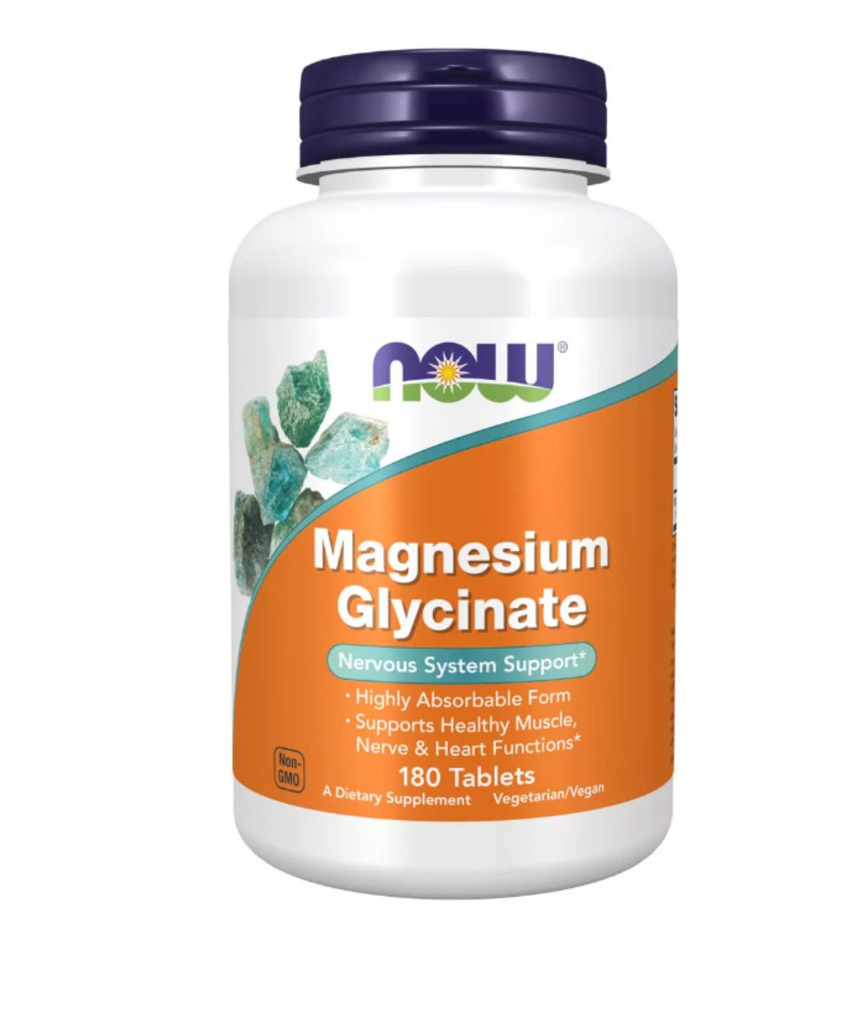Glicinato Magnesio Now 180 capsulas