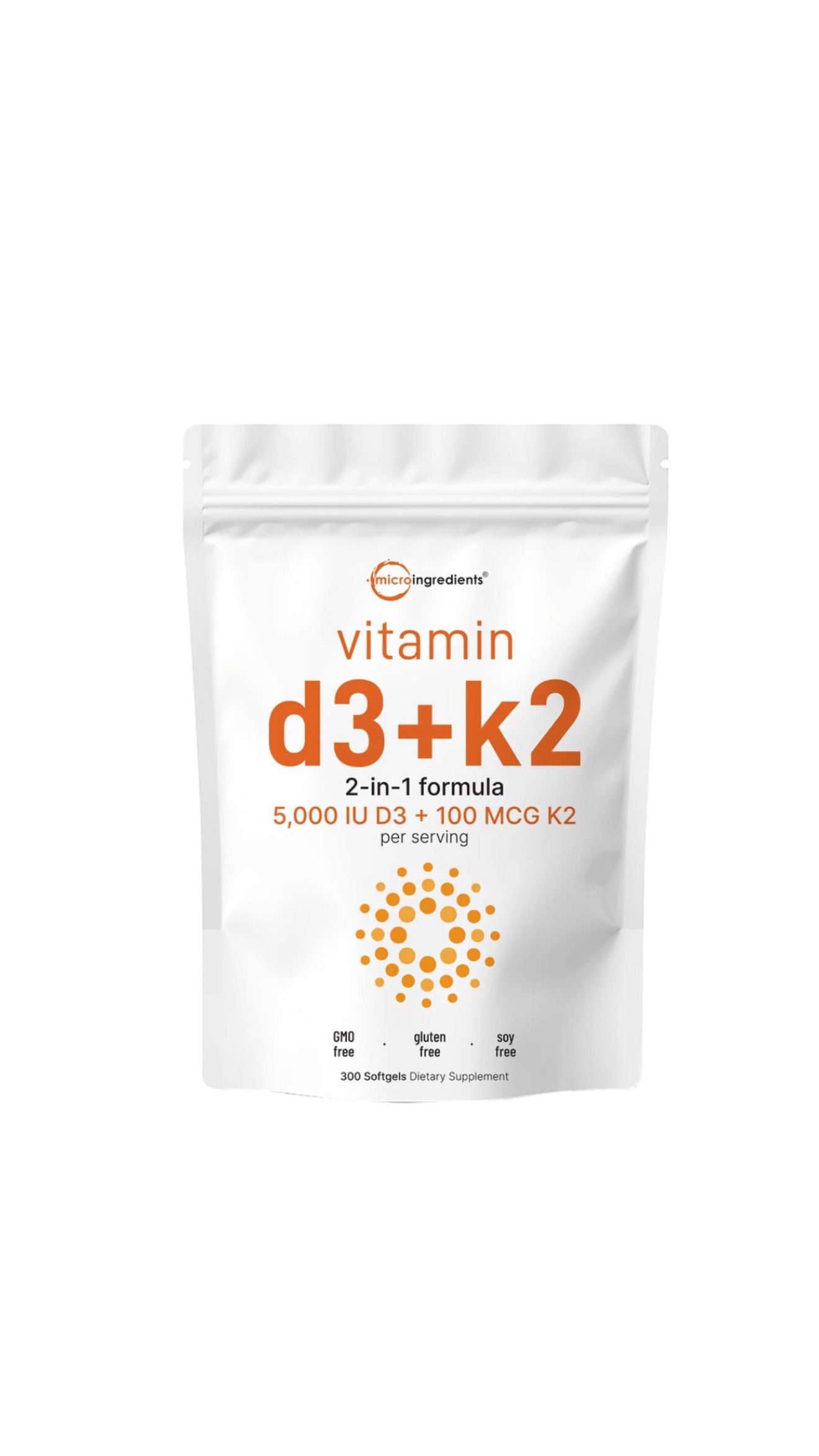 Vitamina D3 + K2 microingredients 300 cápsulas