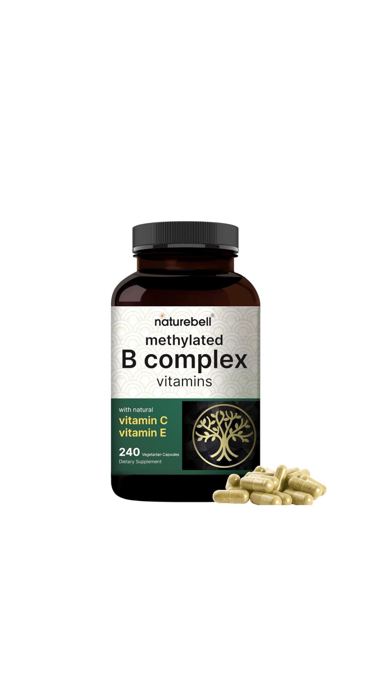 B complex vitamina C y E naturbell 240 cápsulas