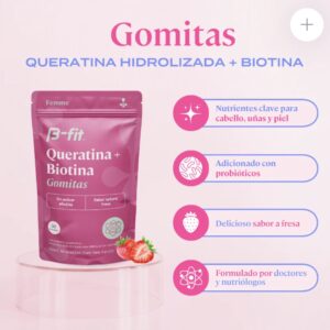 Queratina + Biotina Gomitas BFIT